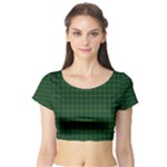 Cranstoun Tartan Short Sleeve Crop Top (Tight Fit)