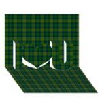 Cranstoun Tartan I Love You 3D Greeting Card (7x5)