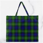Gordon Tartan Zipper Large Tote Bag