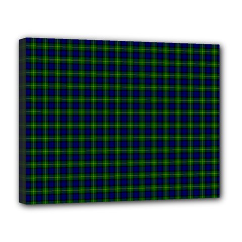 Gordon Tartan Canvas 14  x 11  (Stretched) from ArtsNow.com