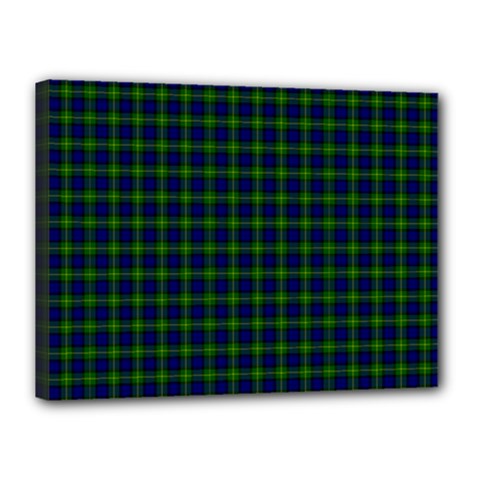 Gordon Tartan Canvas 16  x 12  (Stretched) from ArtsNow.com