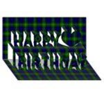 Gordon Tartan Happy Birthday 3D Greeting Card (8x4)