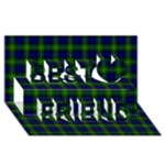 Gordon Tartan Best Friends 3D Greeting Card (8x4)
