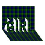 Gordon Tartan GIRL 3D Greeting Card (7x5)