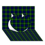 Gordon Tartan Heart 3D Greeting Card (7x5)