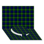 Gordon Tartan Circle Bottom 3D Greeting Card (7x5)