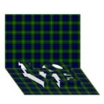 Gordon Tartan LOVE Bottom 3D Greeting Card (7x5)