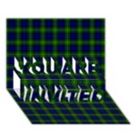 Gordon Tartan YOU ARE INVITED 3D Greeting Card (7x5)
