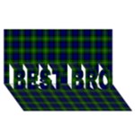 Gordon Tartan BEST BRO 3D Greeting Card (8x4)