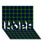 Gordon Tartan HOPE 3D Greeting Card (7x5)