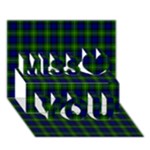 Gordon Tartan Miss You 3D Greeting Card (7x5)