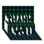 Gordon Tartan THANK YOU 3D Greeting Card (7x5)