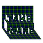 Gordon Tartan TAKE CARE 3D Greeting Card (7x5)