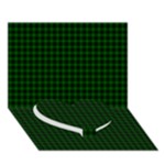 Graham Tartan Heart Bottom 3D Greeting Card (7x5)