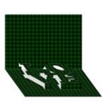 Graham Tartan LOVE Bottom 3D Greeting Card (7x5)