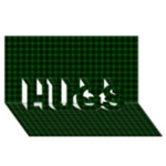 Graham Tartan HUGS 3D Greeting Card (8x4)