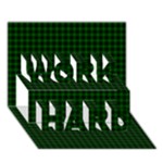 Graham Tartan WORK HARD 3D Greeting Card (7x5)