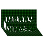 Graham Tartan Merry Xmas 3D Greeting Card (8x4)