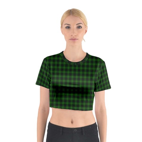 Gunn Tartan Cotton Crop Top from ArtsNow.com