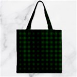 Gunn Tartan Zipper Grocery Tote Bag
