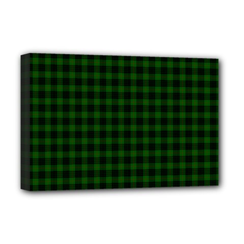 Gunn Tartan Deluxe Canvas 18  x 12  (Stretched) from ArtsNow.com