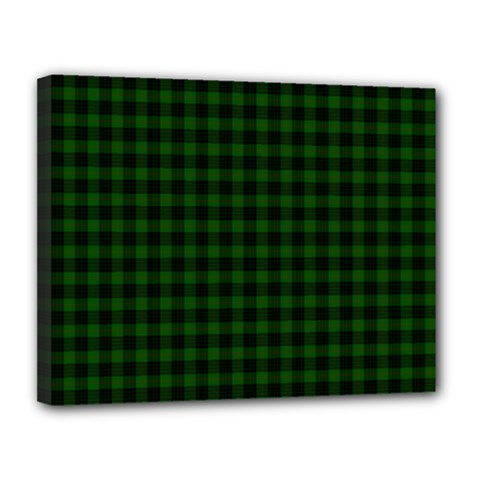 Gunn Tartan Canvas 14  x 11  (Stretched) from ArtsNow.com