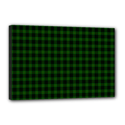 Gunn Tartan Canvas 18  x 12  (Stretched) from ArtsNow.com