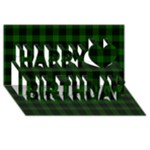 Gunn Tartan Happy Birthday 3D Greeting Card (8x4)
