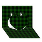 Gunn Tartan Heart 3D Greeting Card (7x5)
