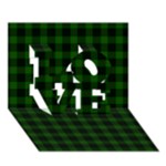 Gunn Tartan LOVE 3D Greeting Card (7x5)