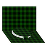 Gunn Tartan Circle Bottom 3D Greeting Card (7x5)