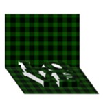 Gunn Tartan LOVE Bottom 3D Greeting Card (7x5)