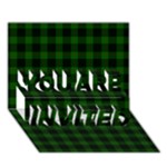 Gunn Tartan YOU ARE INVITED 3D Greeting Card (7x5)