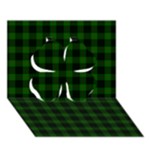 Gunn Tartan Clover 3D Greeting Card (7x5)