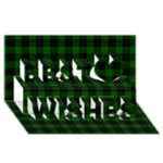 Gunn Tartan Best Wish 3D Greeting Card (8x4)