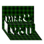 Gunn Tartan Miss You 3D Greeting Card (7x5)