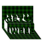 Gunn Tartan Get Well 3D Greeting Card (7x5)