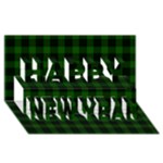 Gunn Tartan Happy New Year 3D Greeting Card (8x4)