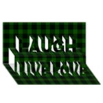 Gunn Tartan Laugh Live Love 3D Greeting Card (8x4)