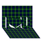 Lamont Tartan I Love You 3D Greeting Card (7x5)