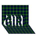 Lamont Tartan GIRL 3D Greeting Card (7x5)