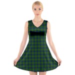 Lauder Tartan V-Neck Sleeveless Dress