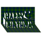 Lauder Tartan Happy Birthday 3D Greeting Card (8x4)