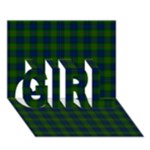 Lauder Tartan GIRL 3D Greeting Card (7x5)