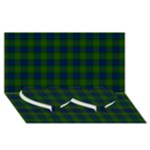 Lauder Tartan Twin Heart Bottom 3D Greeting Card (8x4)
