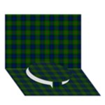 Lauder Tartan Circle Bottom 3D Greeting Card (7x5)