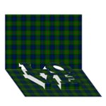 Lauder Tartan LOVE Bottom 3D Greeting Card (7x5)