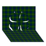 Lauder Tartan Clover 3D Greeting Card (7x5)