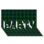 Lauder Tartan PARTY 3D Greeting Card (8x4)