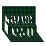 Lauder Tartan THANK YOU 3D Greeting Card (7x5)
